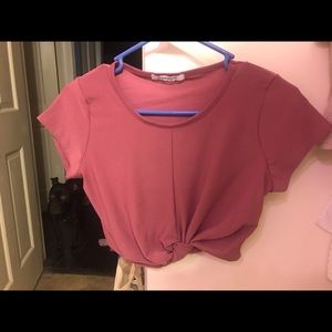 Glamorous UK NWOT crop top pink